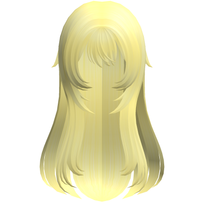 yellow soft wispy long shoujo girl hair