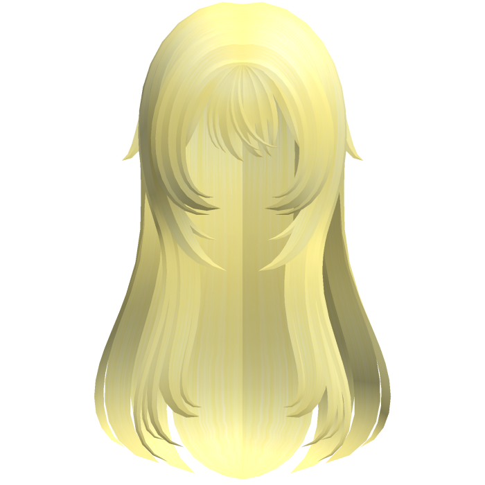 yellow soft wispy long shoujo girl hair