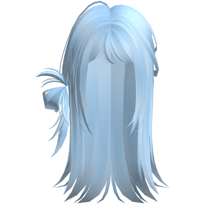 Light Blue Scene Vkei Moe Long Hair