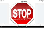 Stop singing practes