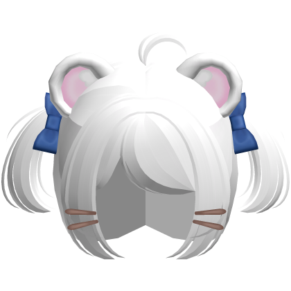 ♡ : cute white bijou hamster baby pigtails Roblox item