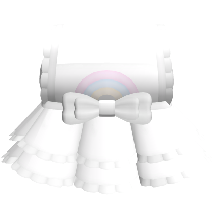Cutecore Princess Rainbow Dress In White Roblox item