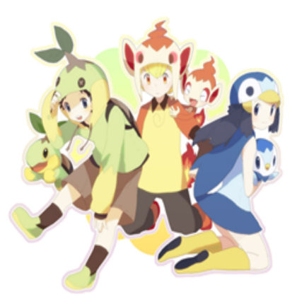 Sinnoh Trio in the Starters hoodie Roblox decal