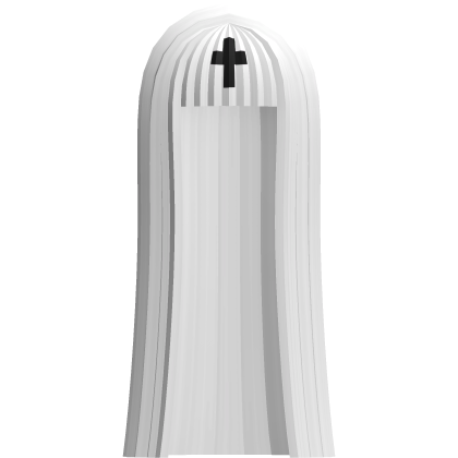 gothic vkei scene doll cross long hair white n blk Roblox item