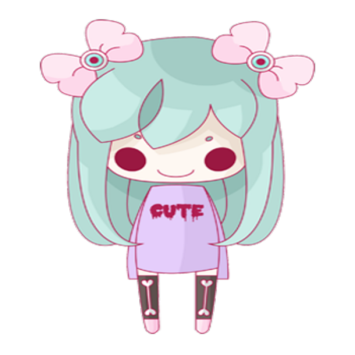 pastel goth girl Roblox decal
