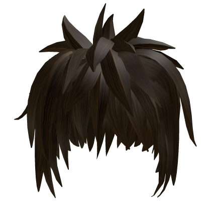 Brown spike messy bold vkei hair