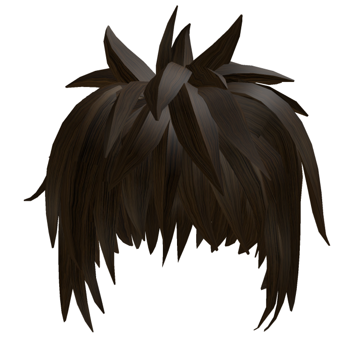 Brown spike messy bold vkei hair