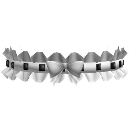 adorable gothic studded ruffle choker in white Roblox item
