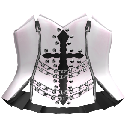 emo zipper cross corset 3.0 - pink Roblox item