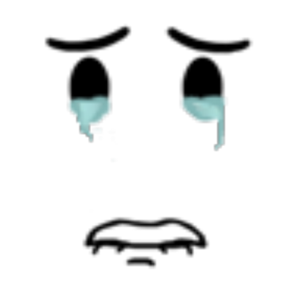 Crying Face. Roblox decal