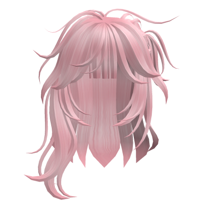 Cute Anime Side Ponytail Hair (Pink) Roblox item