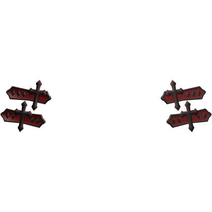 Red Cross Studded Hairclips Vkei Roblox item