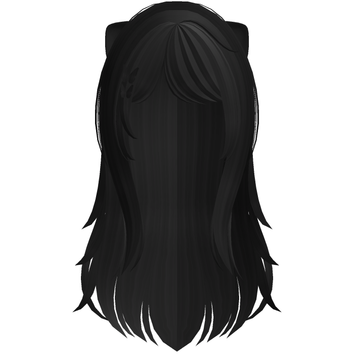 black gothic kitty vkei emo long layered hair