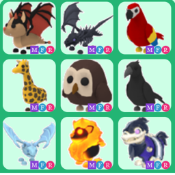 🦒Free? Neon Pets Adopt Me! Legendary Brookhaven