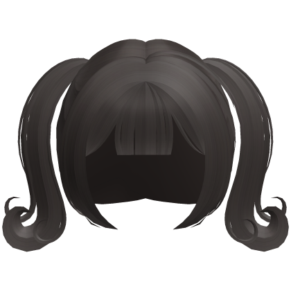 dark ash silky swirly moe angel pigtails