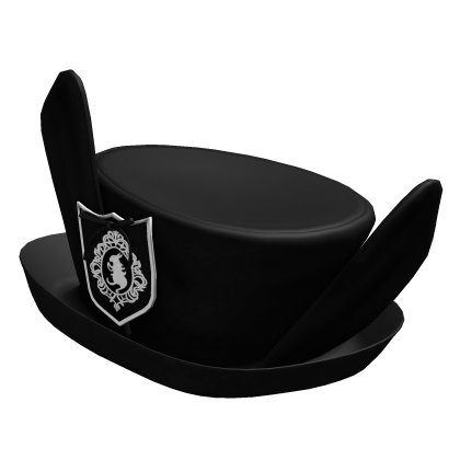 gothic bunny ear top hat