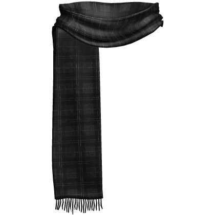 black plaid emo winter scarf 1.0. thumbnail