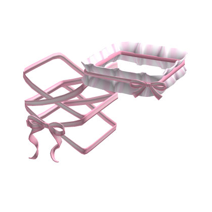 ♡ cutesy chii tied ribbon bow garter in pink