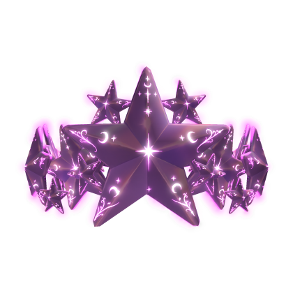 (EMISSIVE) Pink Crown Celestial Star