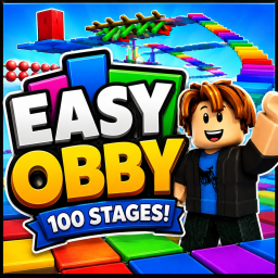 (Novo) Obby Fácil de 100 Estágios!