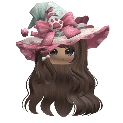 Brown Kawaii Witch Halloween Hair