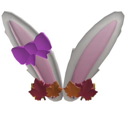 [🍁} Fall Bunny Ears White