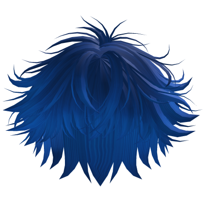 Cute fluffy hair emo y2k (Blue) Roblox item