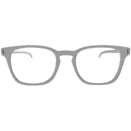 Y2K Aesthetic Glasses White