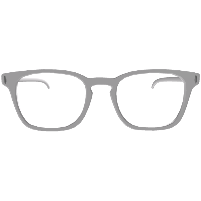 Y2K Aesthetic Glasses White