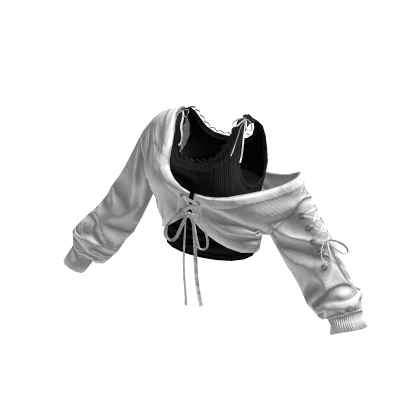 Y2K Coquette Layered Sweater White | Roblox Item - Rolimon's