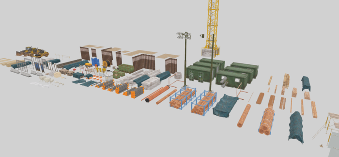 Realistic Construction Site Props preview 1