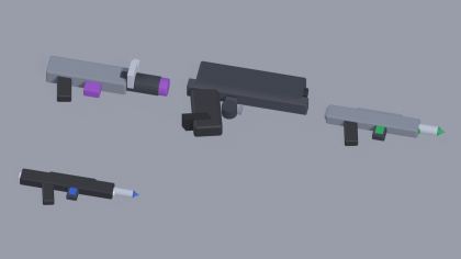 Low Poly Gun Pack Guns Rifles Pistols Sci-Fi preview 8