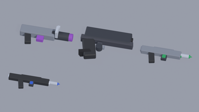 Low Poly Gun Pack Guns Rifles Pistols Sci-Fi preview 8