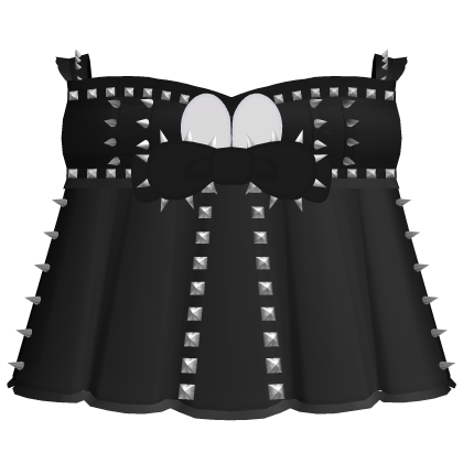 ♡ bunny spikes doll dress in black