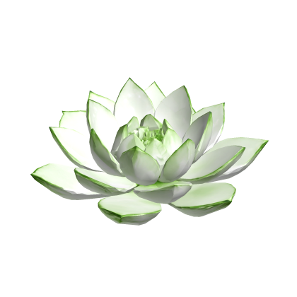 蓮の花 light green lotus flower hairpiece Roblox item