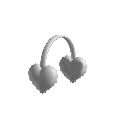 White Heart Earmuffs