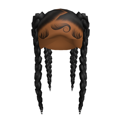Zig Zag Part Jumbo Braids [Black]