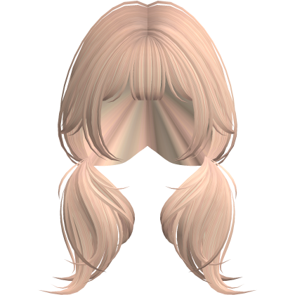 blonde hair cutesy girl pigtails Roblox item