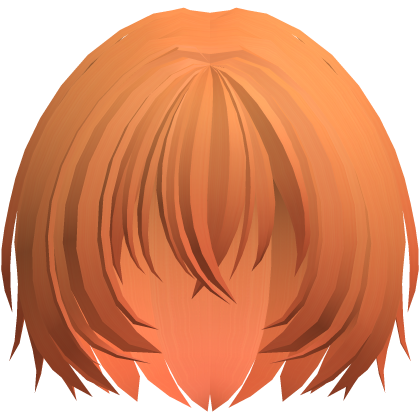 moe fluffy short shy nerdy hair orange Roblox item