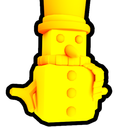 Gold Snowman