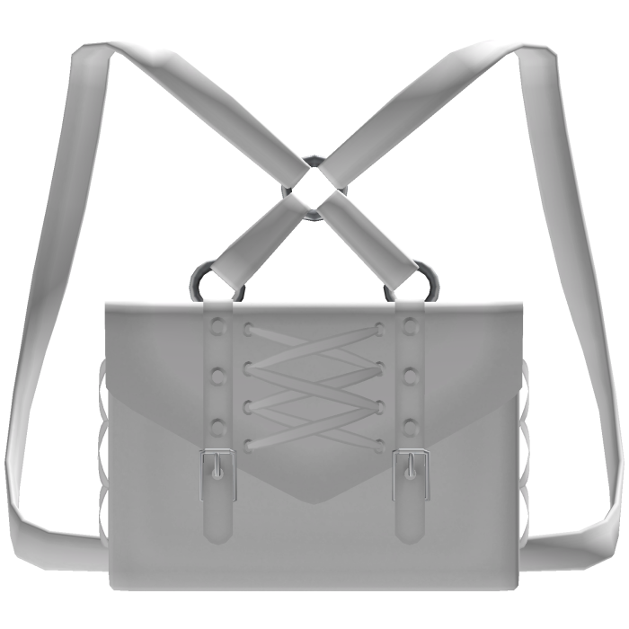 ,, 🖤. 1.0 gothic backpack in white