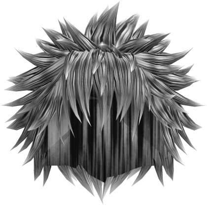 Gray Spiky Vkei Anime Hair 22 Roblox item
