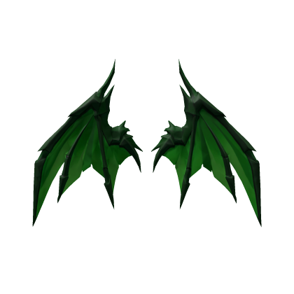 Toxic Green Sharp Dragon Wings Gothic thumbnail