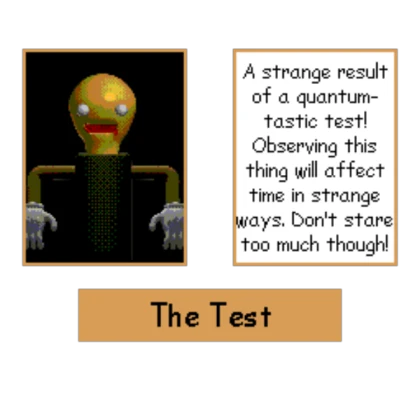 Baldi's Basics + - The Test poster