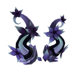 Dark Floral Horns