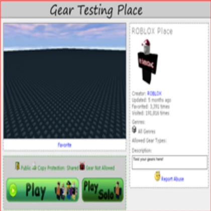 Gear Testing Place