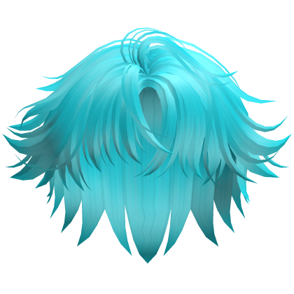 Emo Messy Layered Hair (Ocean Blue) Roblox item