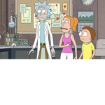 Cute rick and morty