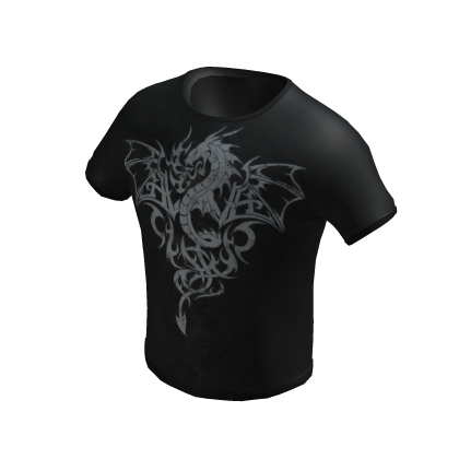 shirt emo goth edgy dragon cool graphic tee thumbnail