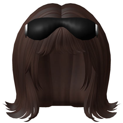 Cheap Hair w/ Glasses (Brown) Roblox item